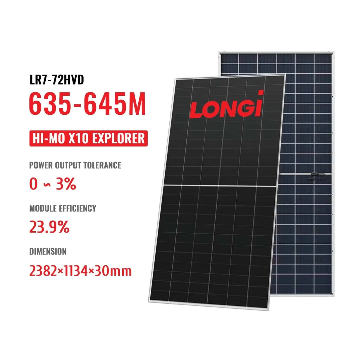 Longi Solar Panel 645W